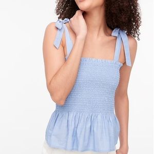 I Crew, shoulder tie, cotton summer top